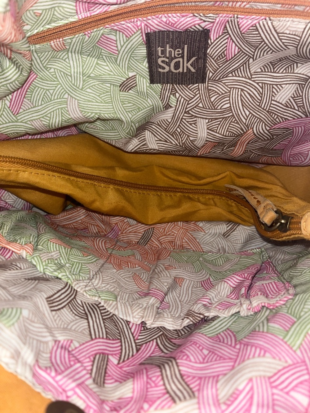 The Sak Bohemian Tan Leather Shoulder Bag, #leather #boho #indie - Picture 7 of 9